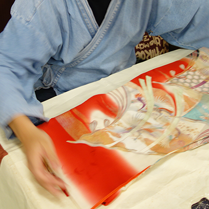 布地の染み抜き